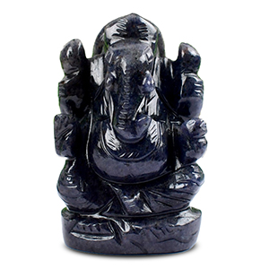 Blue Jade Ganesha