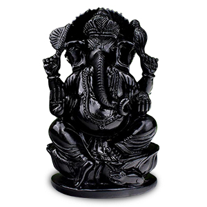 Ganesha Black Jade