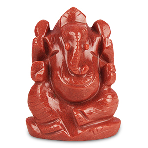 Ganesha Red Jade