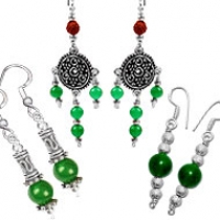 Green Jade Earrings