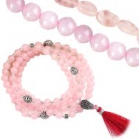 Rose Quartz Necklace Mala