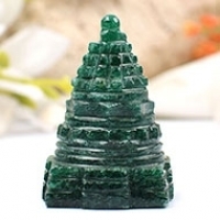 Shree Yantra in green Jade