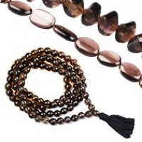 Smoky Quartz Necklace Mala