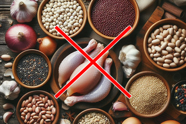 Beans and grains are not to be consumed on Ekadashi