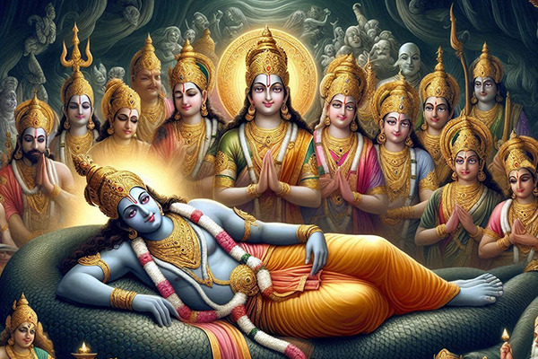 Bhagawan Vishnu wakes up after four months