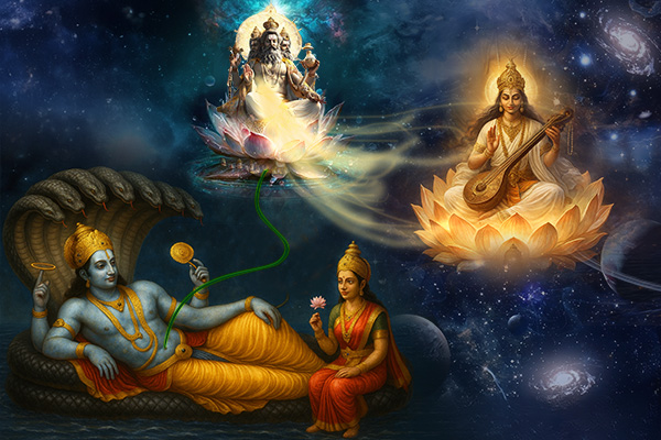 Birth of Goddess Saraswati