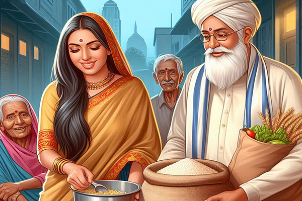 Donation Or Charity on Sharad Purnima
