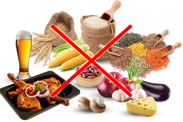 Food items to be strictly avoided