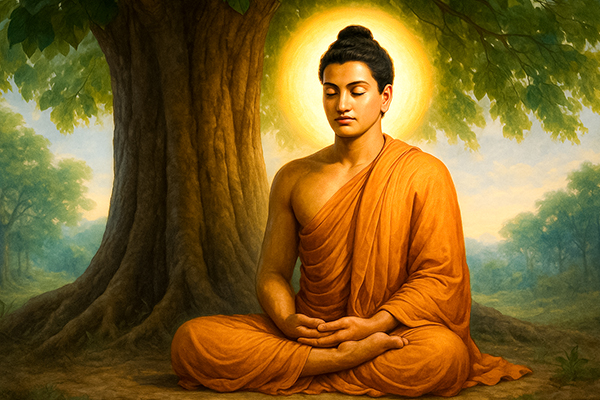 For years, Siddhartha wandered in deep meditation