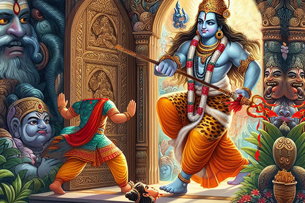 Shiva restore Ganesha to life