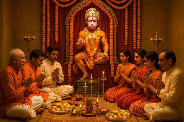 Hanuman Jayanti Vrat Vidhi (Fasting Procedure)