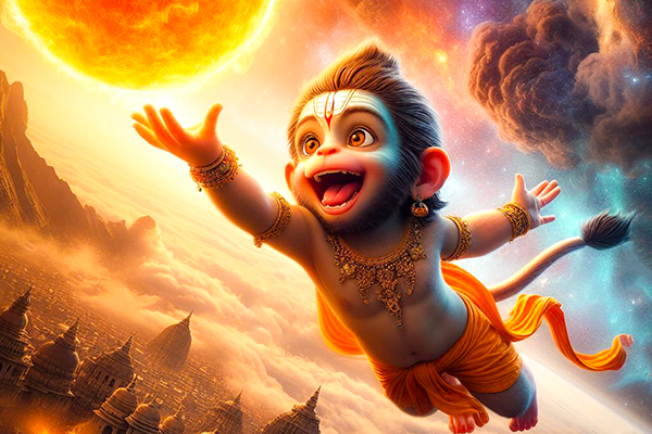Hanuman and the Sun
