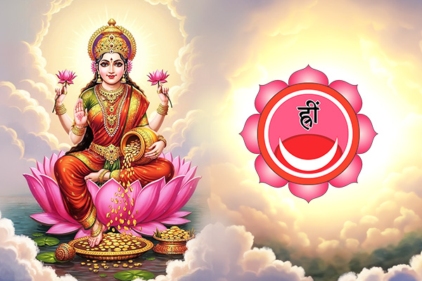 Hrit Padma Chakra and Goddess Lakshmi