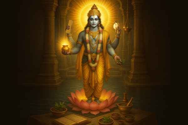 Iconography of Lord Dhanvantari