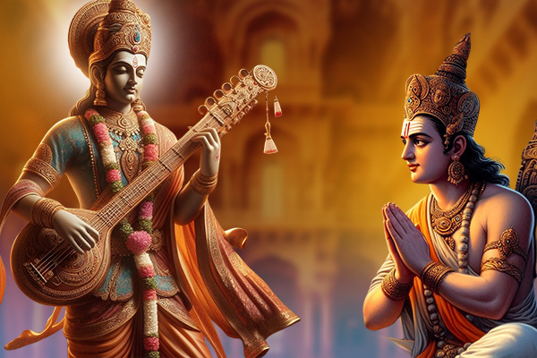 Narad Muni told the king Indrasena