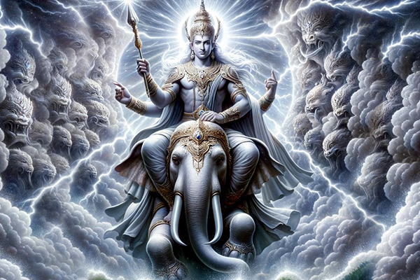 Indra, consumed by fury