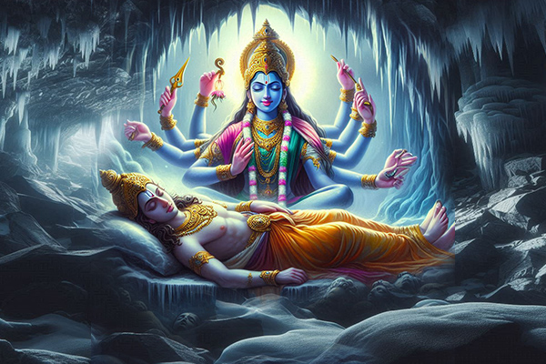 Bhagwan Vishnu Resting in Himavati