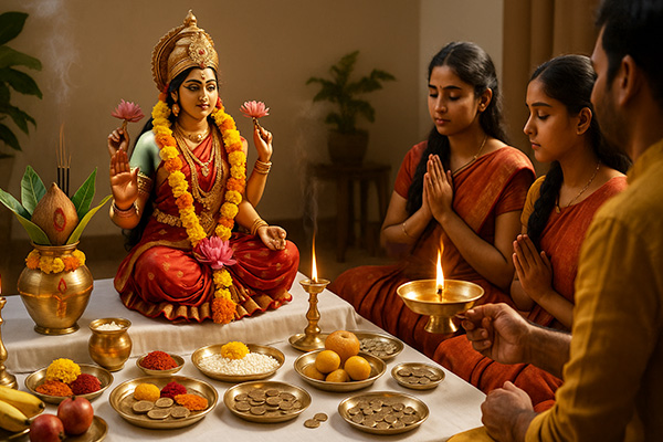 Lakshmi Puja Vidhi at Home