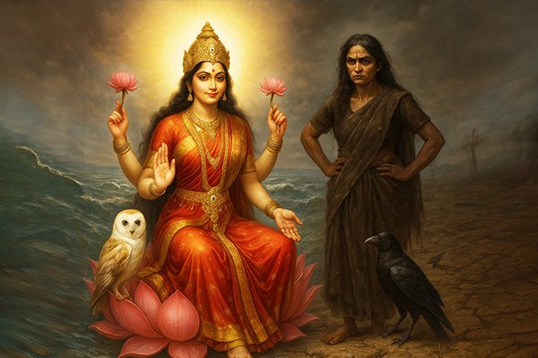Lakshmi’s Association with Alakshmi