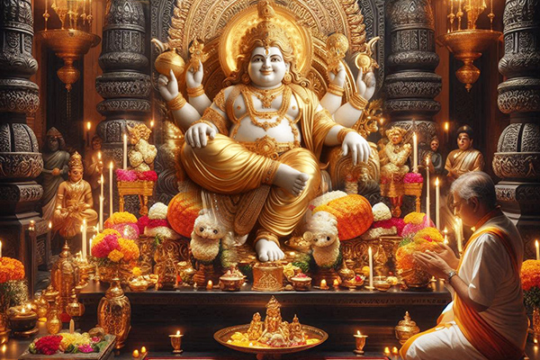 Lord Kuber Puja