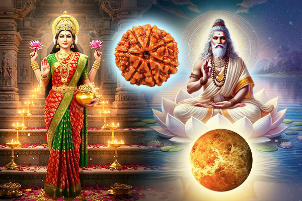 Maa Lakshmi and 7 Mukhi Rudraksha