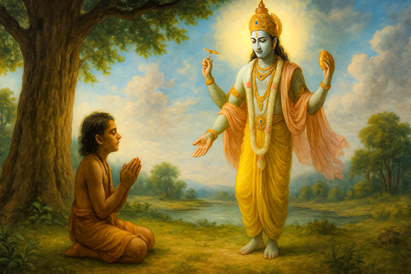 One fascinating legend describes Narada’s previous life