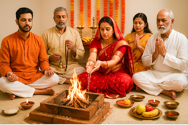 Performing Yajna or Havan (Optional)