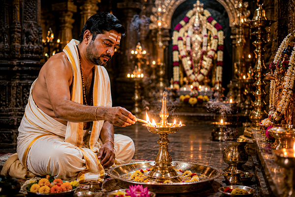 Procedure of doing Diya Batti / Deep Jyoti