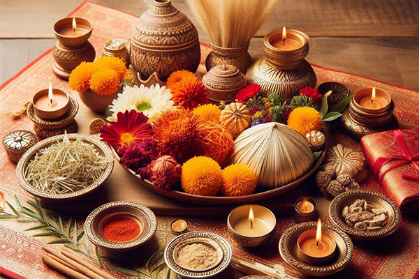 Puja Samagri Needed for Diwali Festival