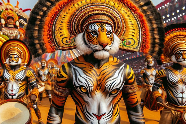 Pulikali is an art performed by all the men
