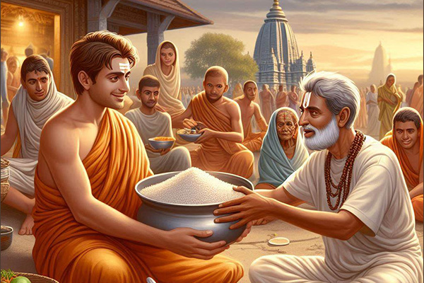 On dwadashi, give dakshina and other items