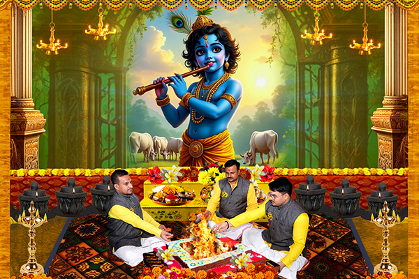Shree Krishna Puja, Mantra Japa and Yajna 