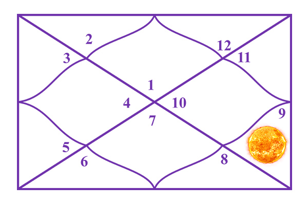 Sun in the 9th House