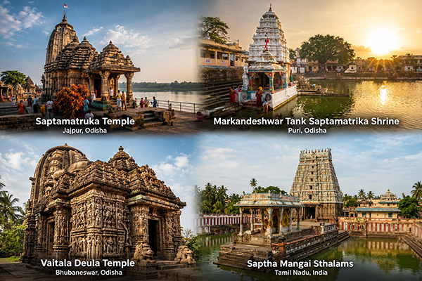 Temples Dedicated to the Saptamatrikas 