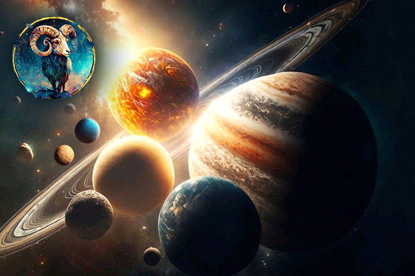The 9 Planets in Aries (Mesh Rashi)
