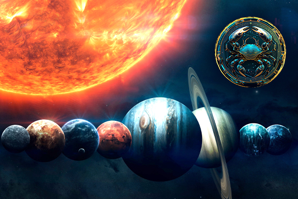 The 9 Planets in Cancer (Karka Rashi)