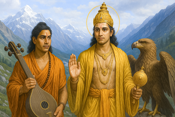 The Sacred Abode of Narada and Vishnu