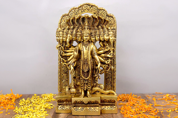 Vishnu Vishwaroop Brass Idol