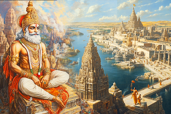 Vishwakarma is said to be creating Dwarka