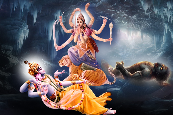 When Bhagwan Vishnu woke up from His sleep