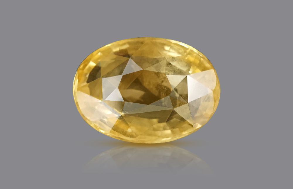 Yellow Sapphire Stone - 6.11 Carats