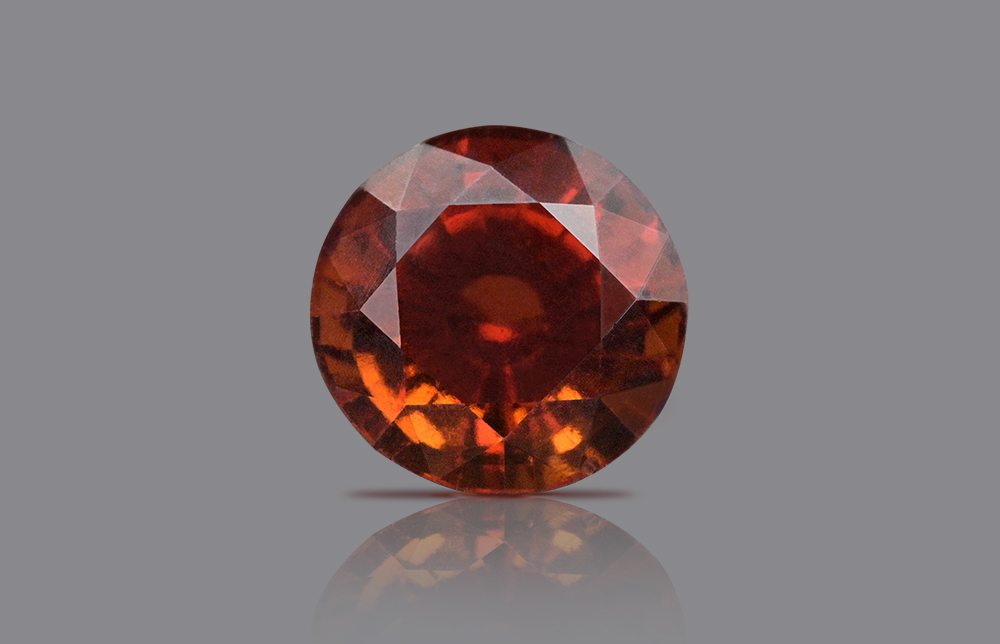 Natural Hessonite Garnet with certificate