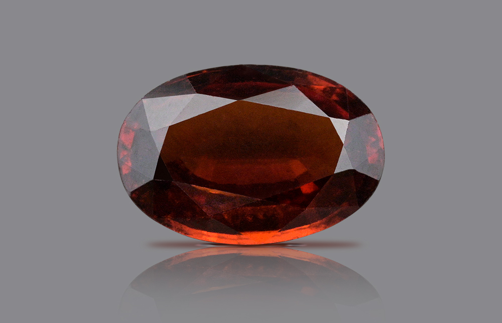 Natural Hessonite Garnet with certificate