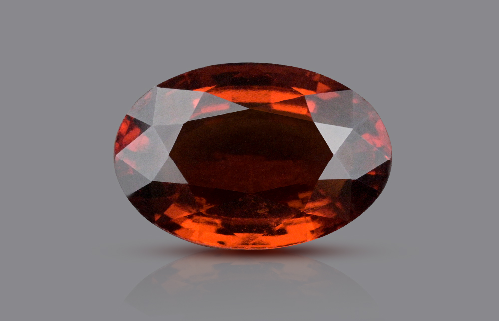 Natural Hessonite Garnet with certificate