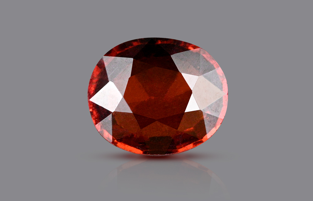 Natural Hessonite Garnet with certificate