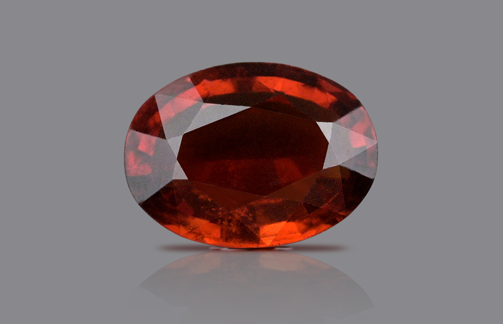 Natural Hessonite Garnet with certificate