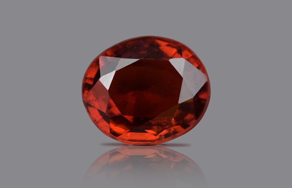Natural Hessonite Garnet with certificate