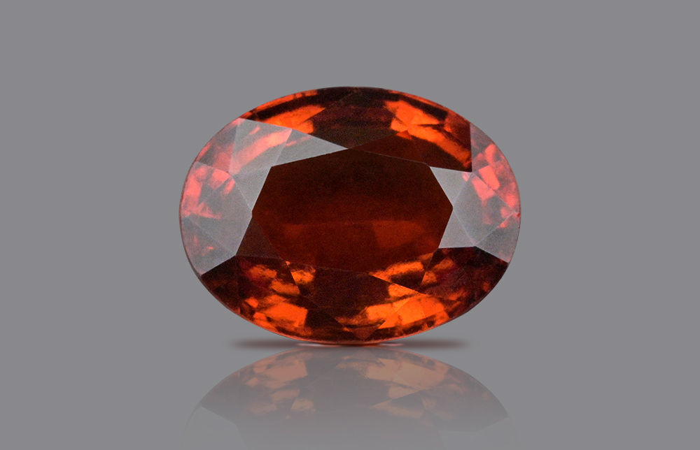 Natural Hessonite Garnet with certificate