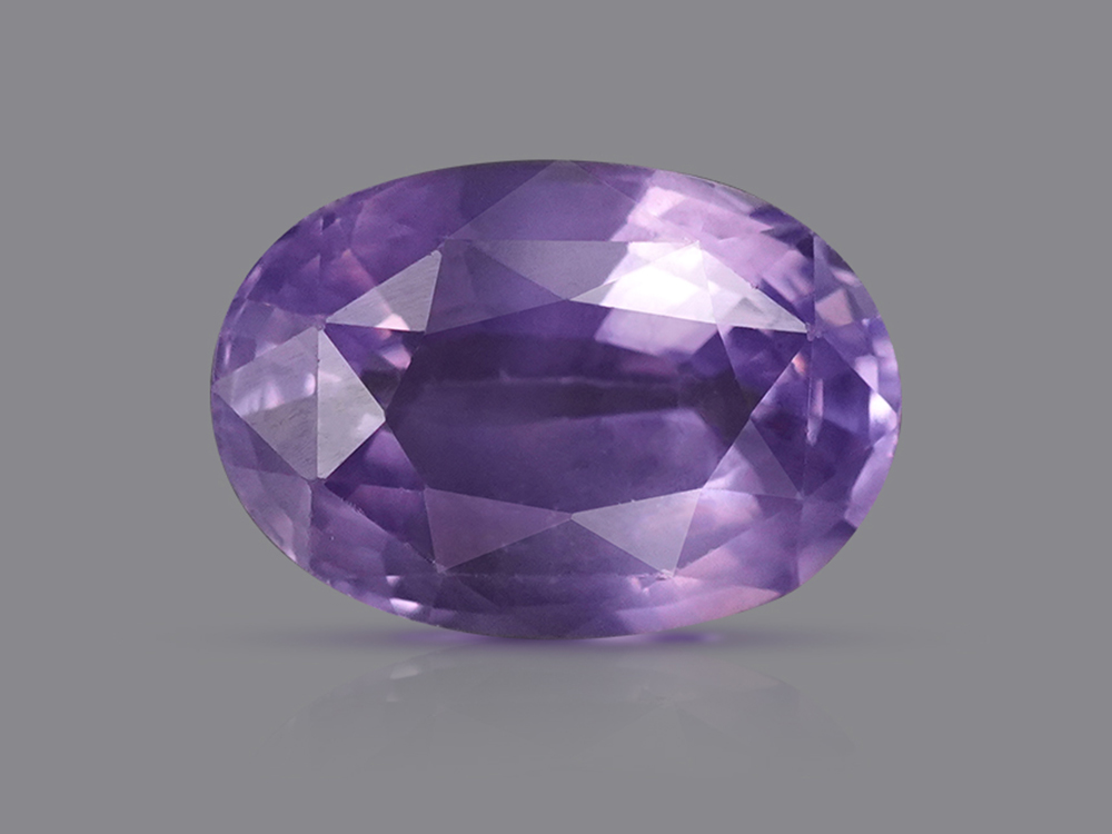 Natural Purple Sapphire with Certificate