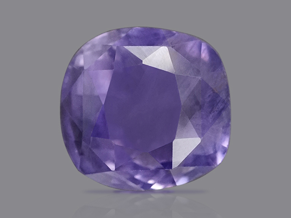 Natural Purple Sapphire with Certificate